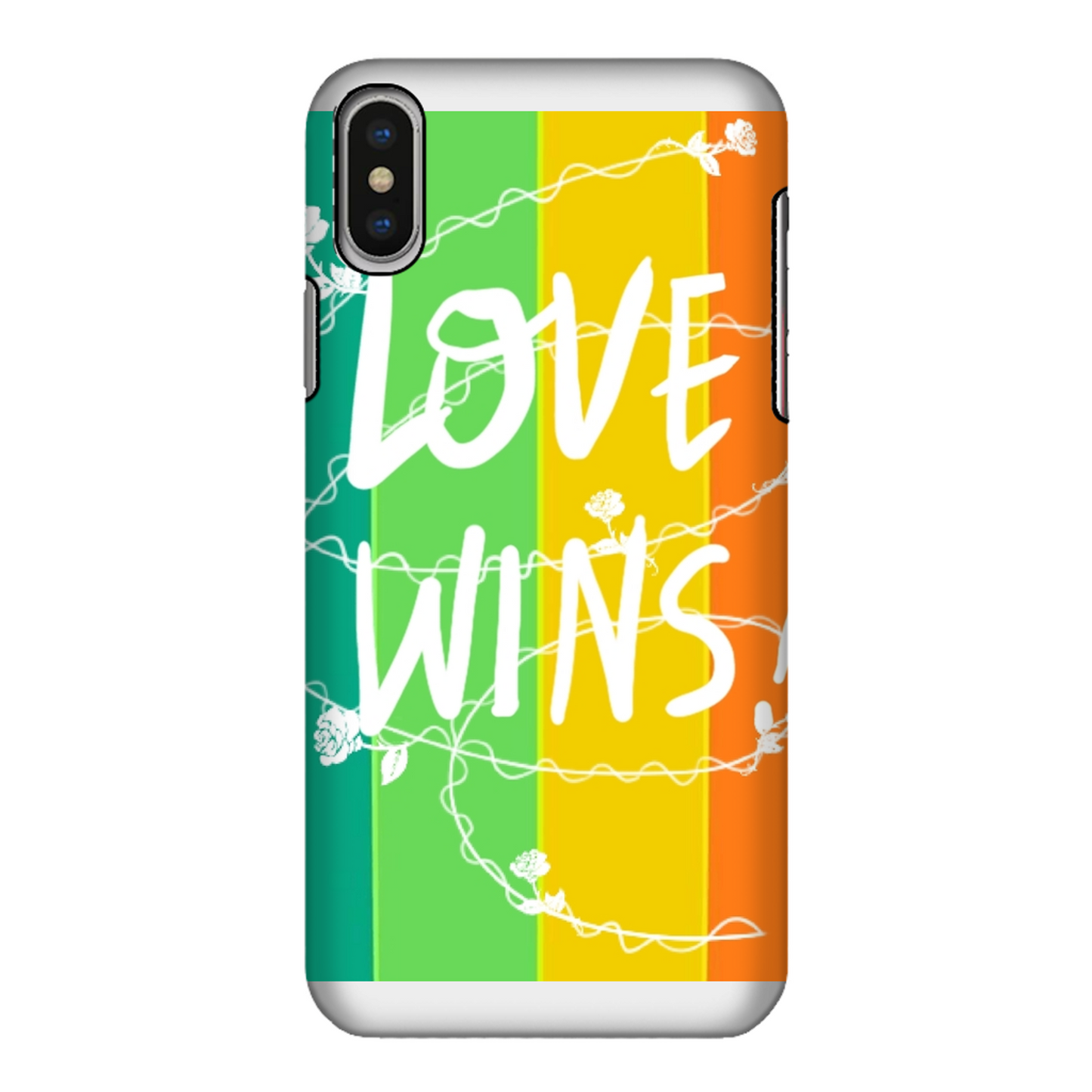 Love Wins Fully Printed Tough Phone Case - Color: Black & white | Size:    | Pack Of: 1