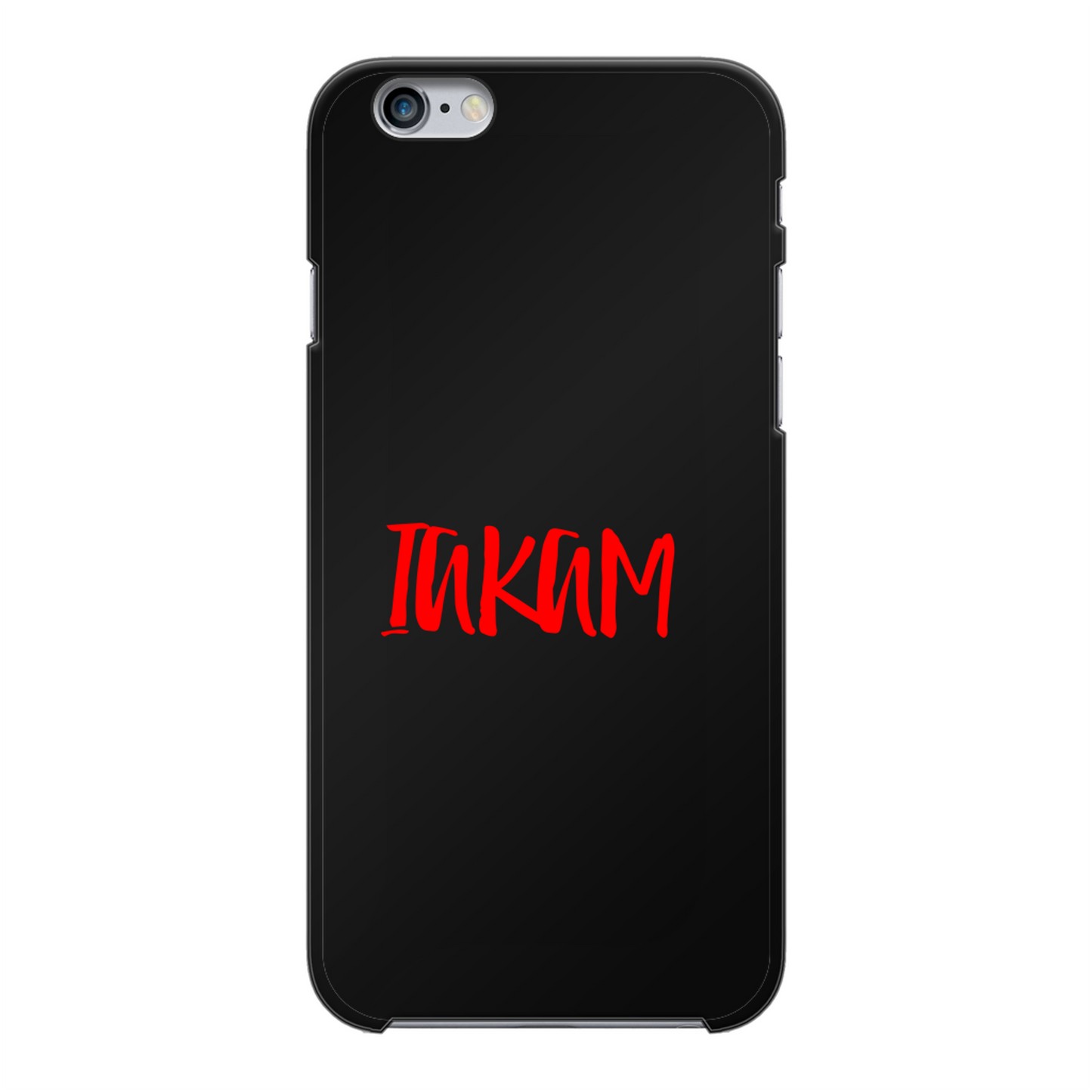 IAKAM Red Back Printed Hard Phone Case - Color: Black | Size:      | Pack Of: 1