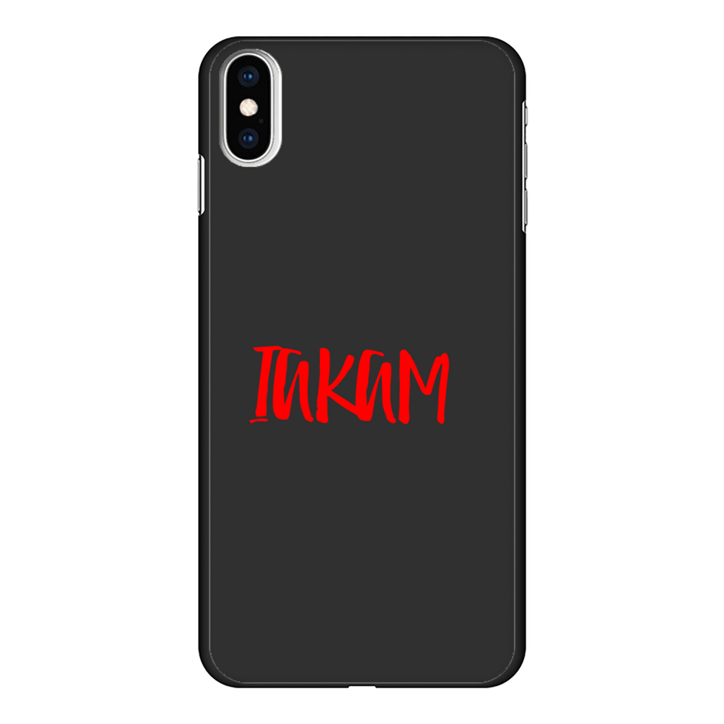 IAKAM Red Back Printed Hard Phone Case - Color: Black | Size:      | Pack Of: 1