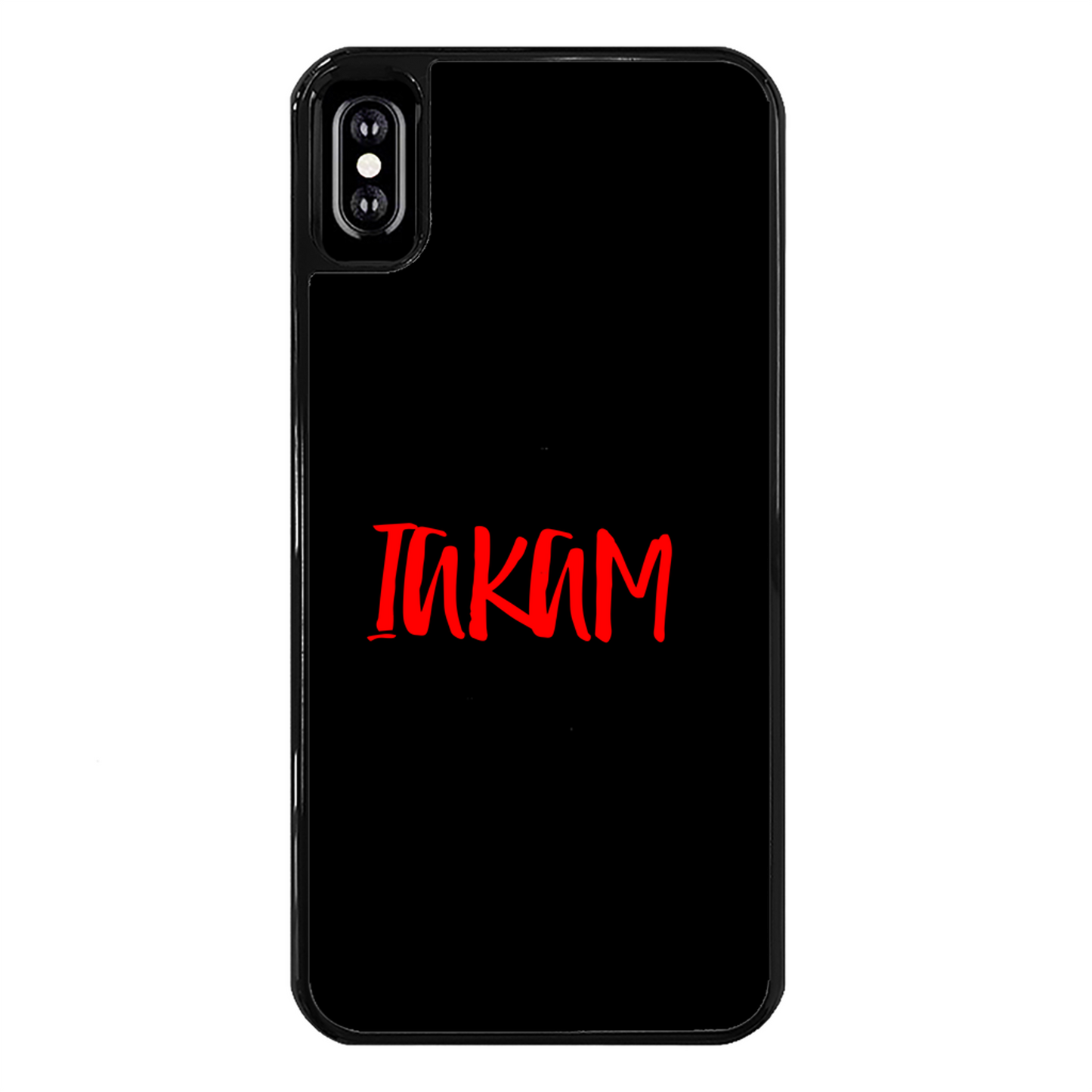 IAKAM Red Back Printed Hard Phone Case - Color: Black | Size:      | Pack Of: 1