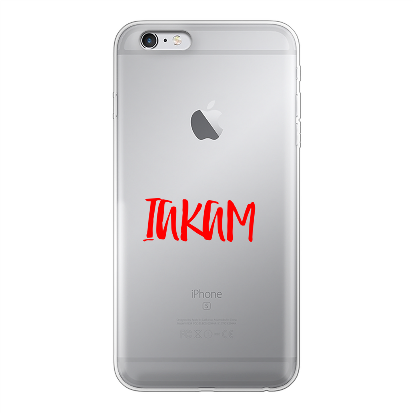 IAKAM Red Back Printed Soft Phone Case - Size:      | Pack Of: 1