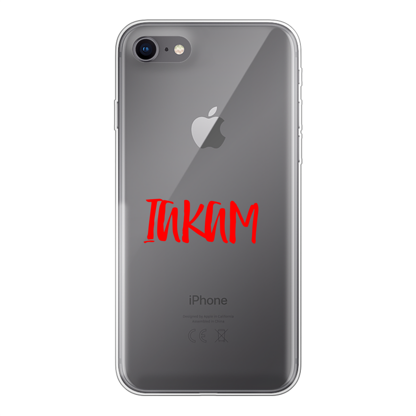 IAKAM Red Back Printed Soft Phone Case - Size:      | Pack Of: 1