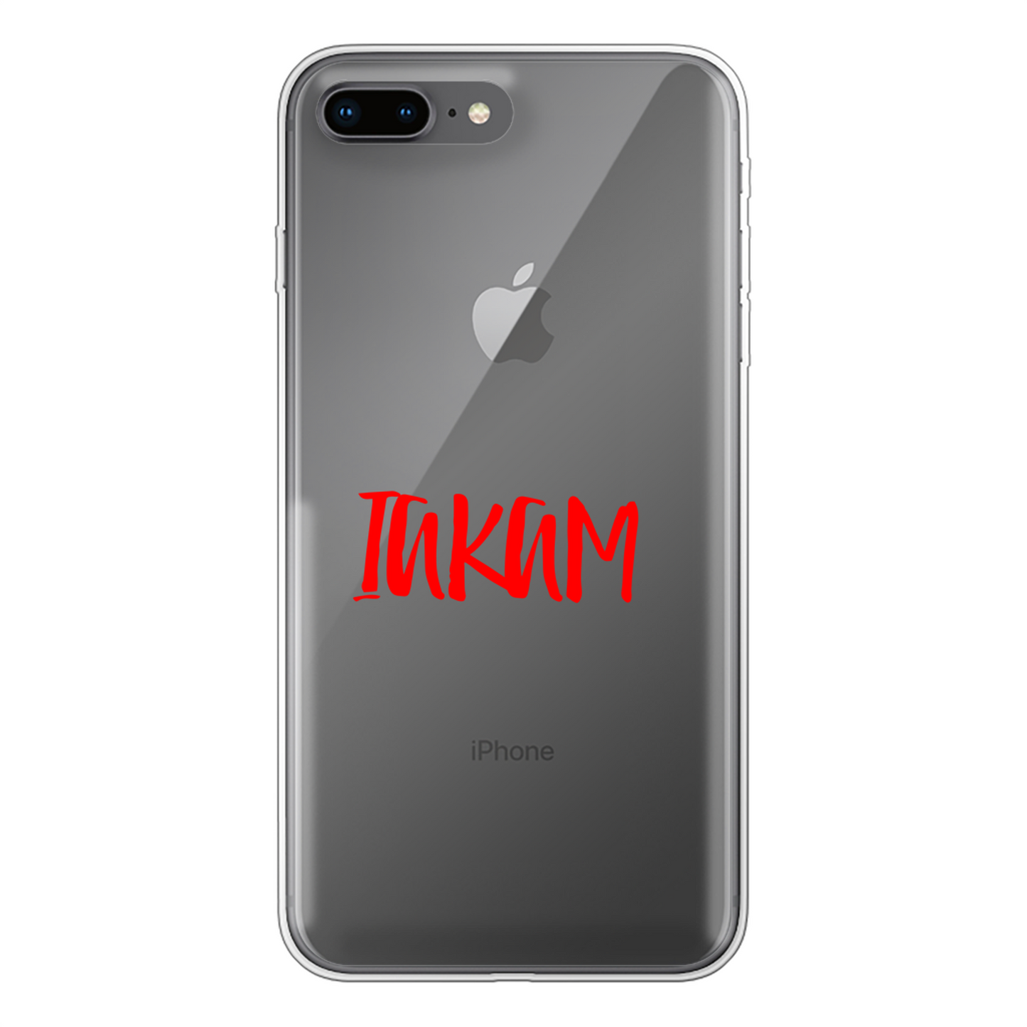 IAKAM Red Back Printed Soft Phone Case - Size:      | Pack Of: 1