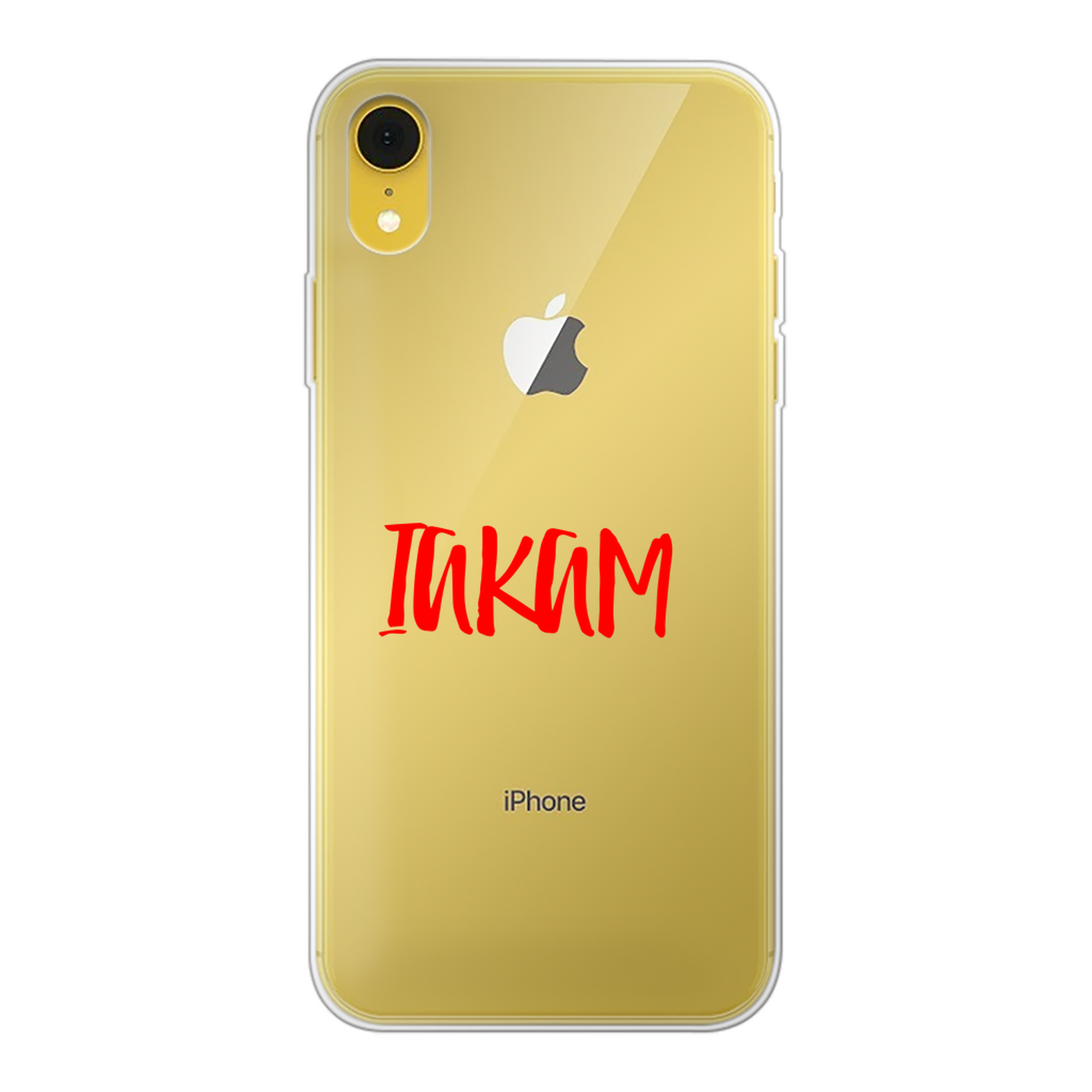 IAKAM Red Back Printed Soft Phone Case - Size:      | Pack Of: 1