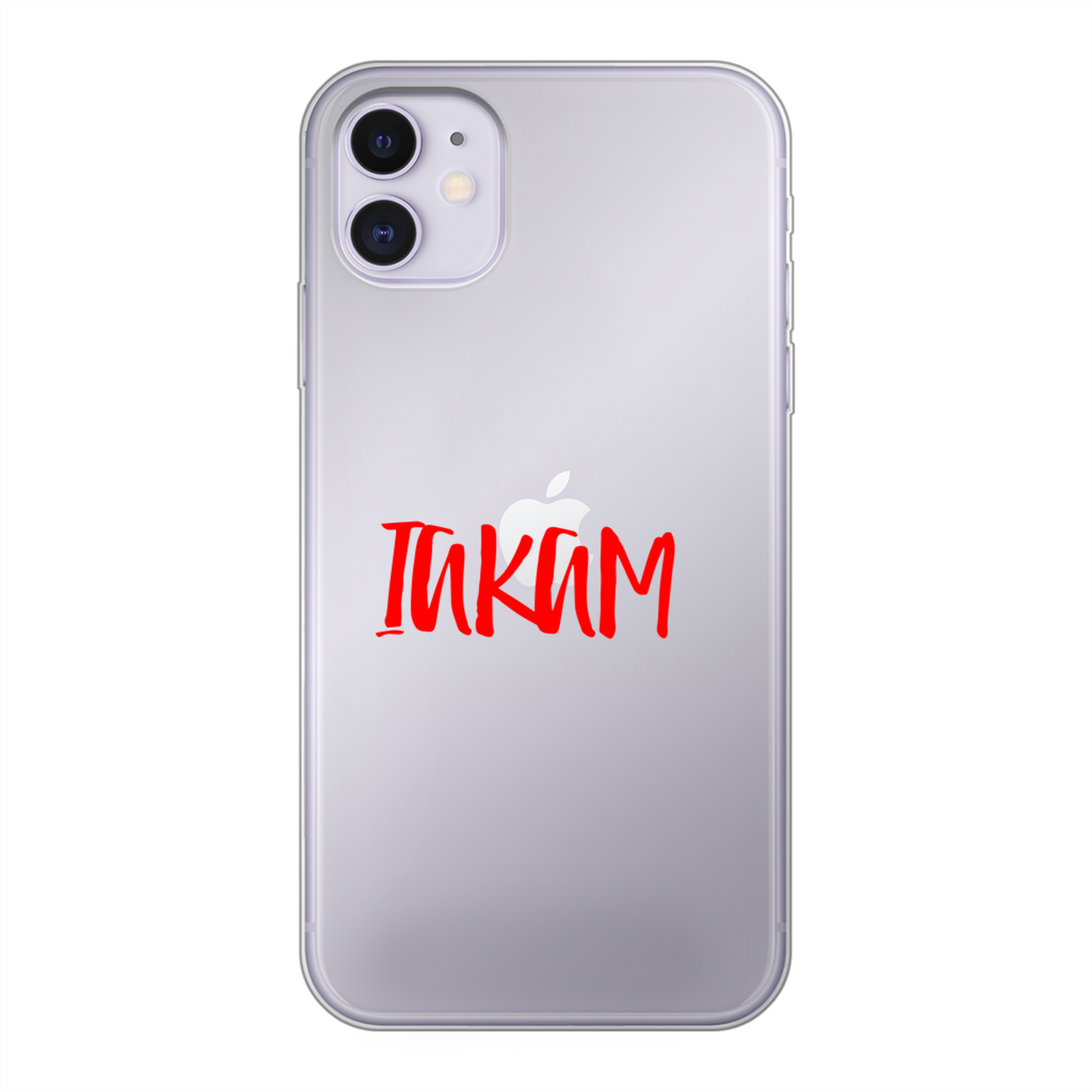 IAKAM Red Back Printed Soft Phone Case - Size:      | Pack Of: 1