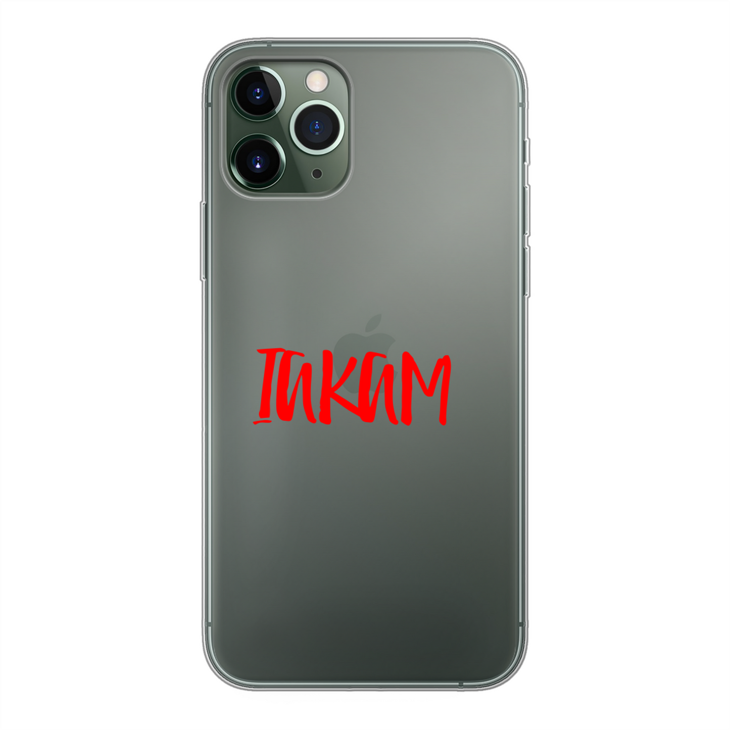 IAKAM Red Back Printed Soft Phone Case - Size:      | Pack Of: 1