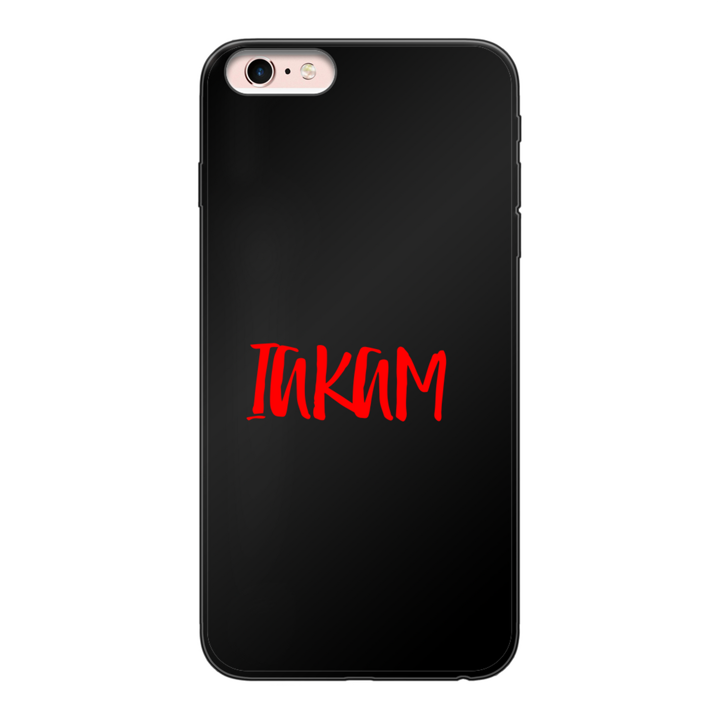 IAKAM Red Back Printed Soft Phone Case - Size:      | Pack Of: 1