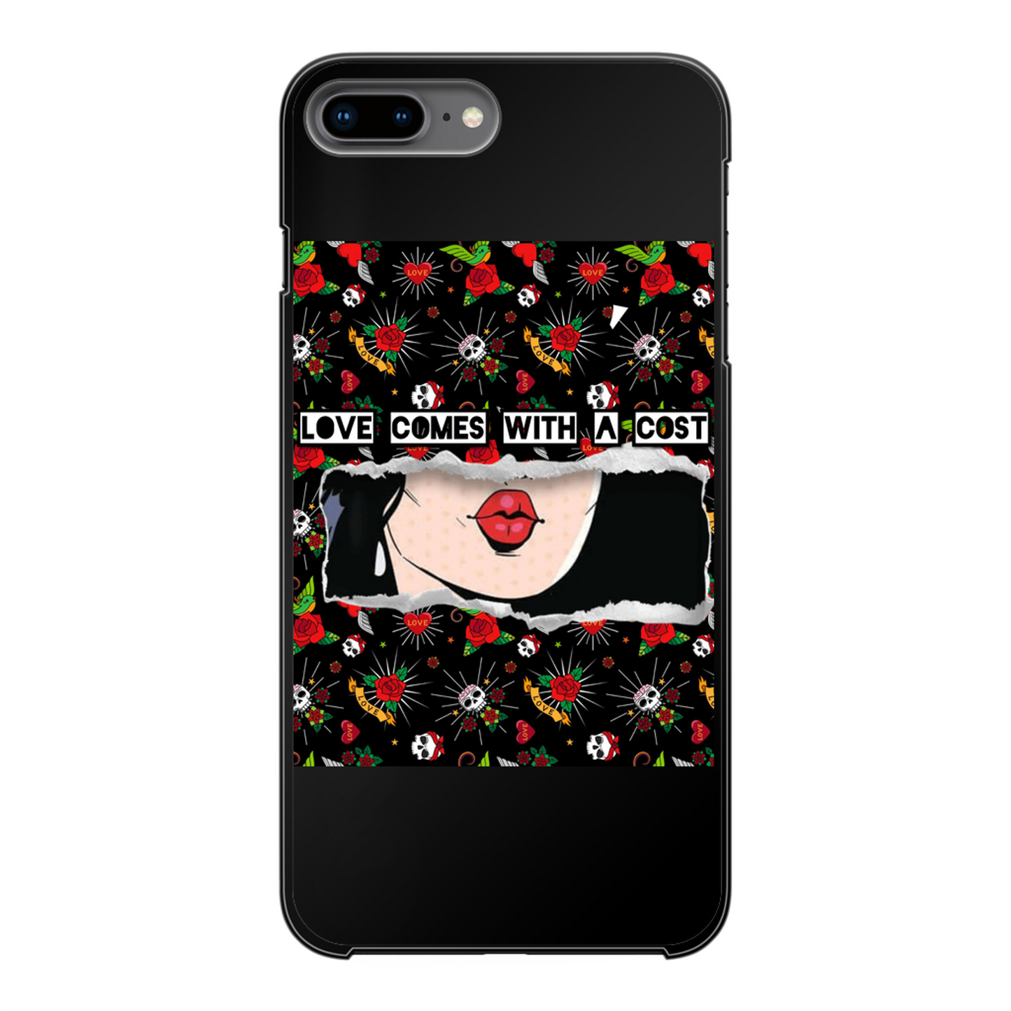 Love Cost Back Printed Hard Phone Case - Color: Black | Size:     | Pack Of: 1