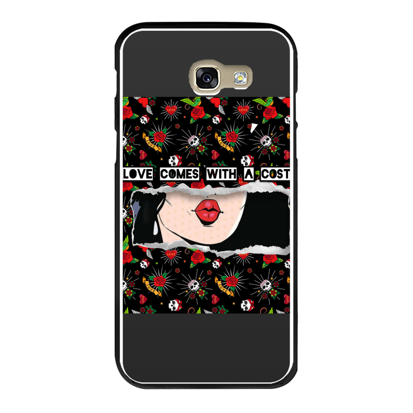 Love Cost Back Printed Hard Phone Case - Color: Black | Size:     | Pack Of: 1