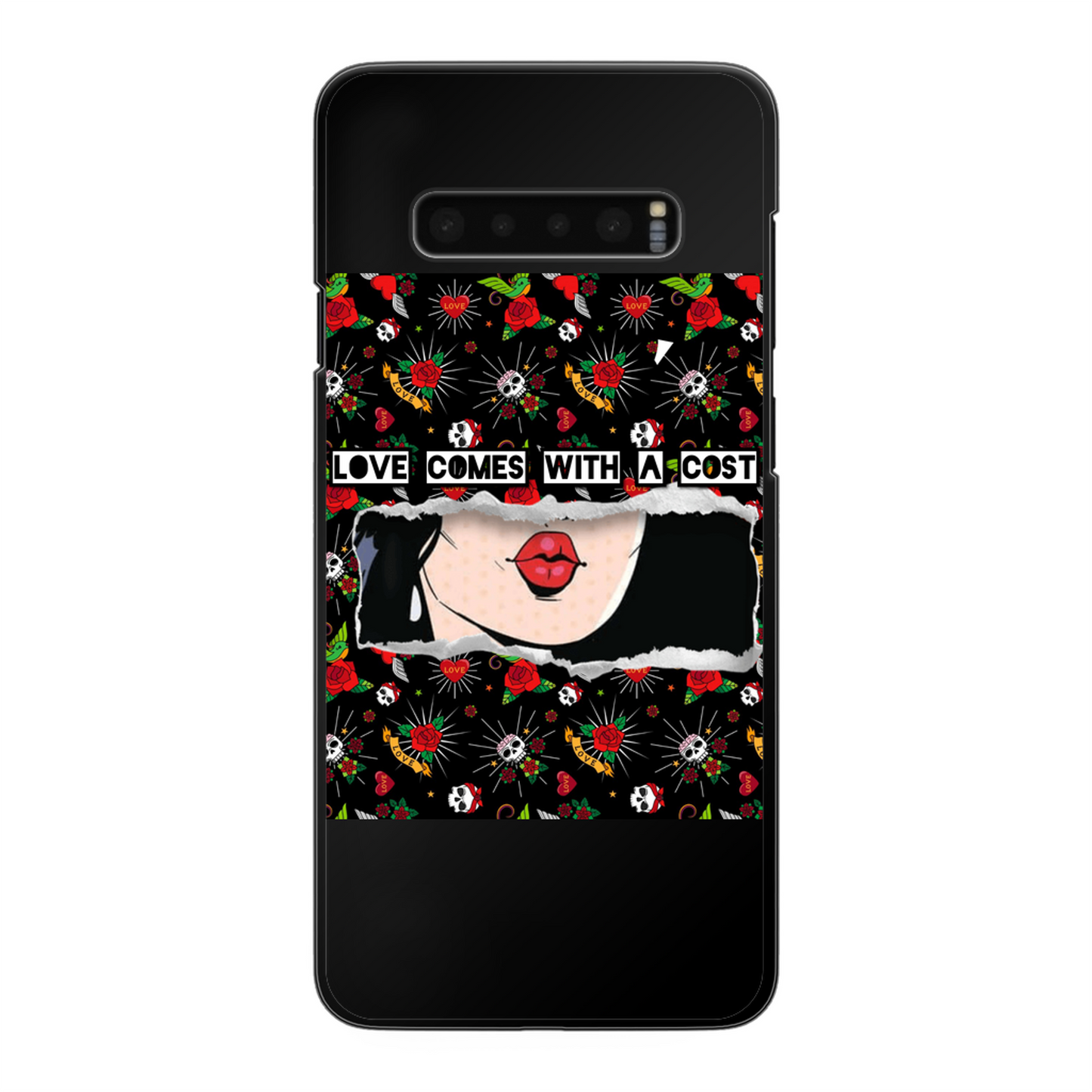 Love Cost Back Printed Hard Phone Case - Color: Black | Size:     | Pack Of: 1