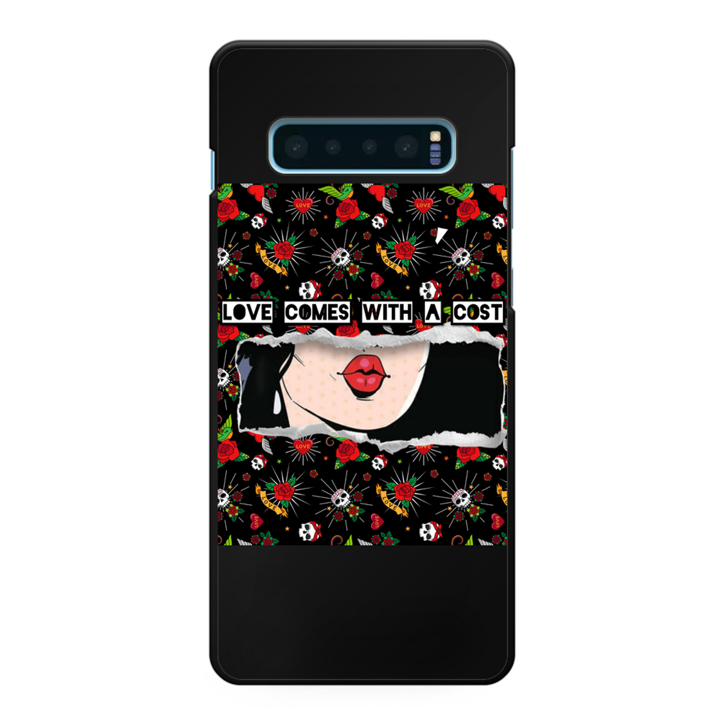 Love Cost Back Printed Hard Phone Case - Color: Black | Size:     | Pack Of: 1