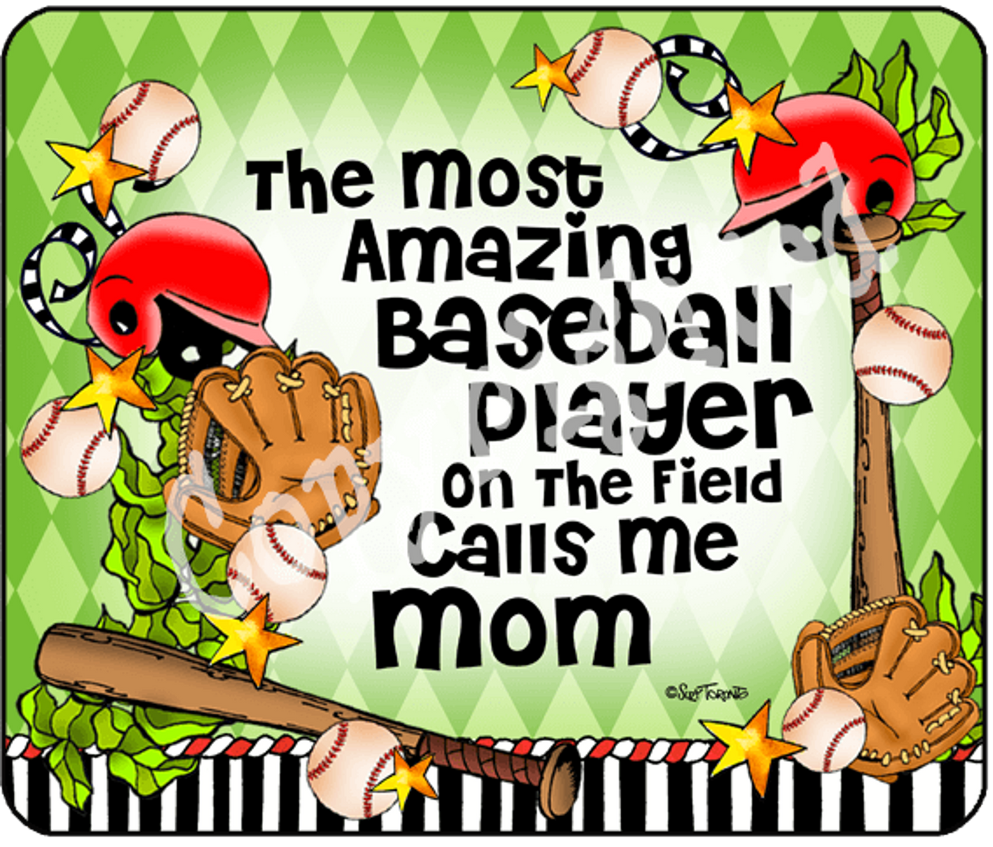 Baseball Family Mouse Pad