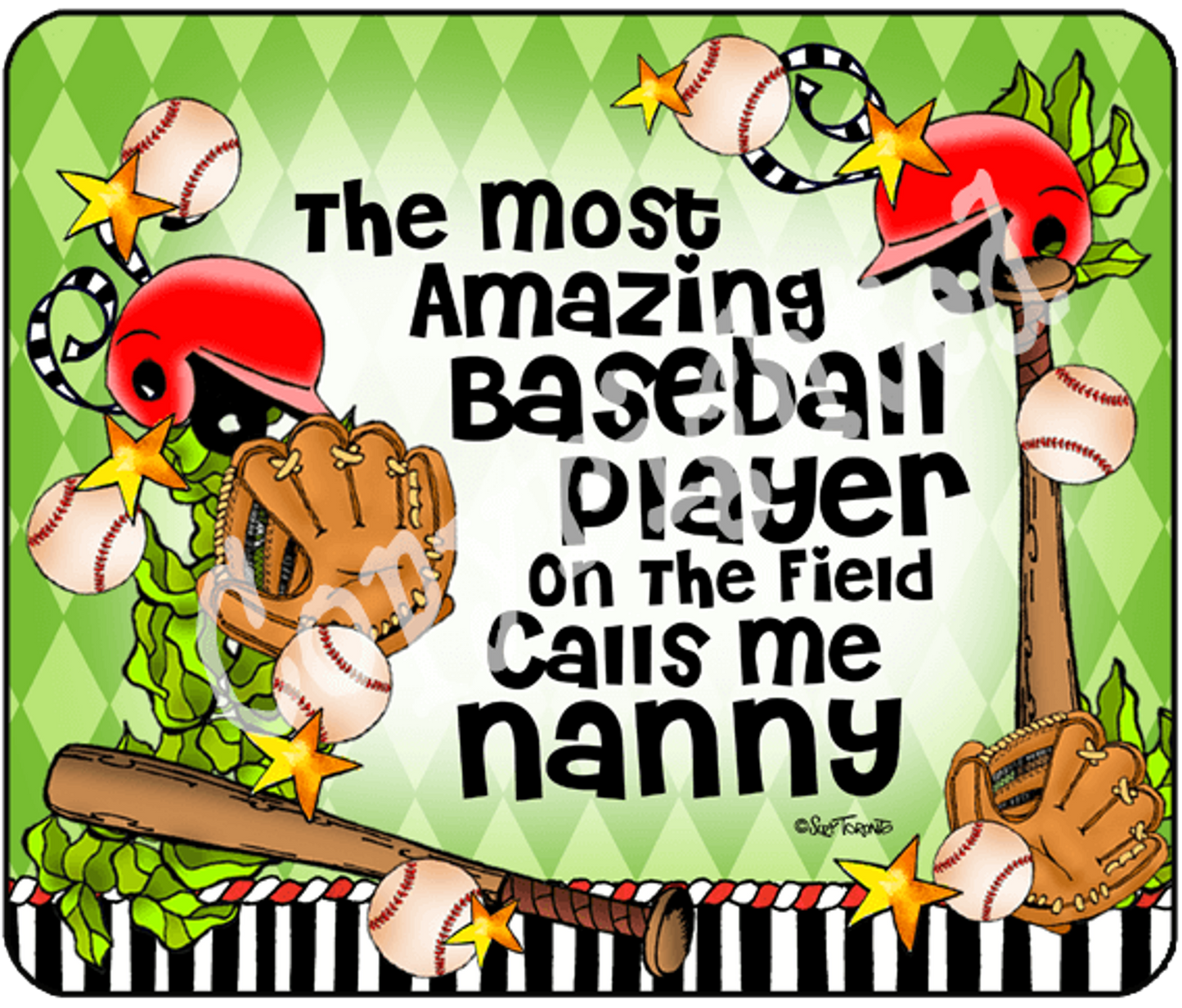 Baseball Family Mouse Pad