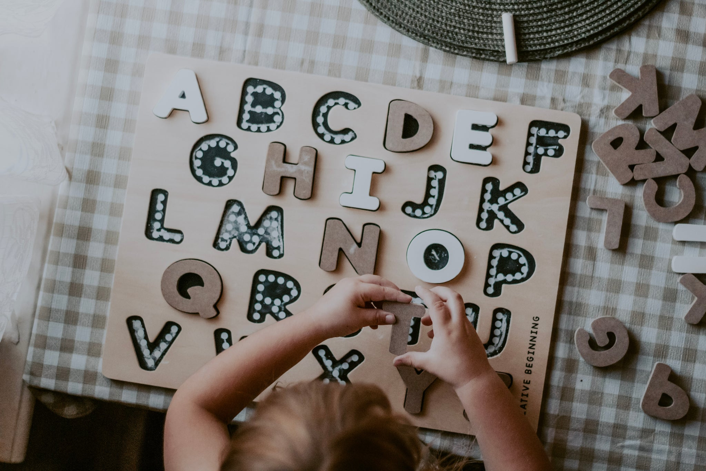 Alphabet Chalkboard Puzzle