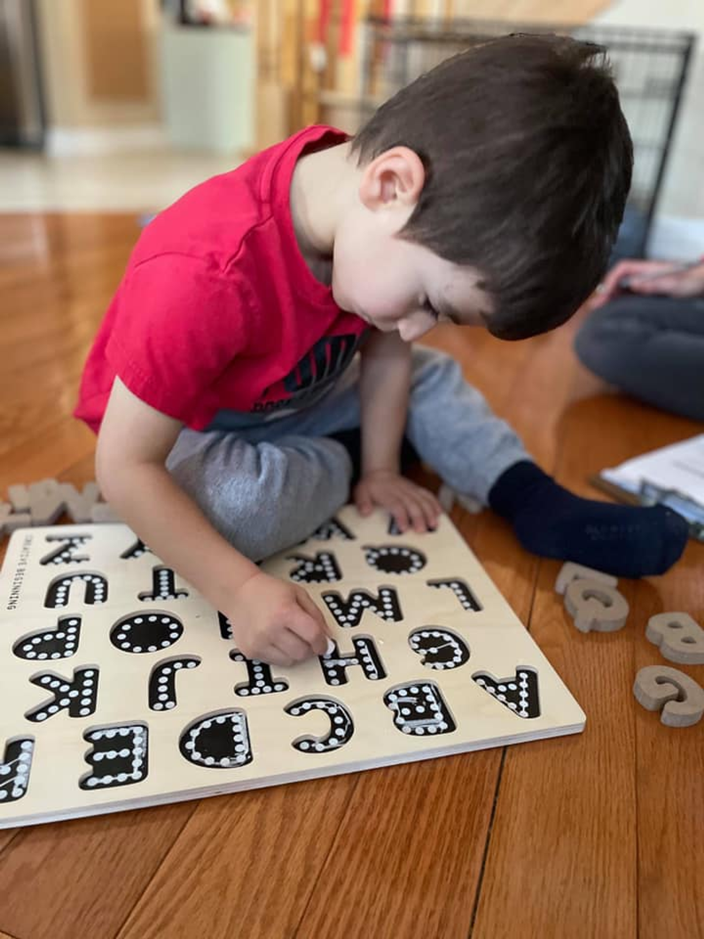 Alphabet Chalkboard Puzzle