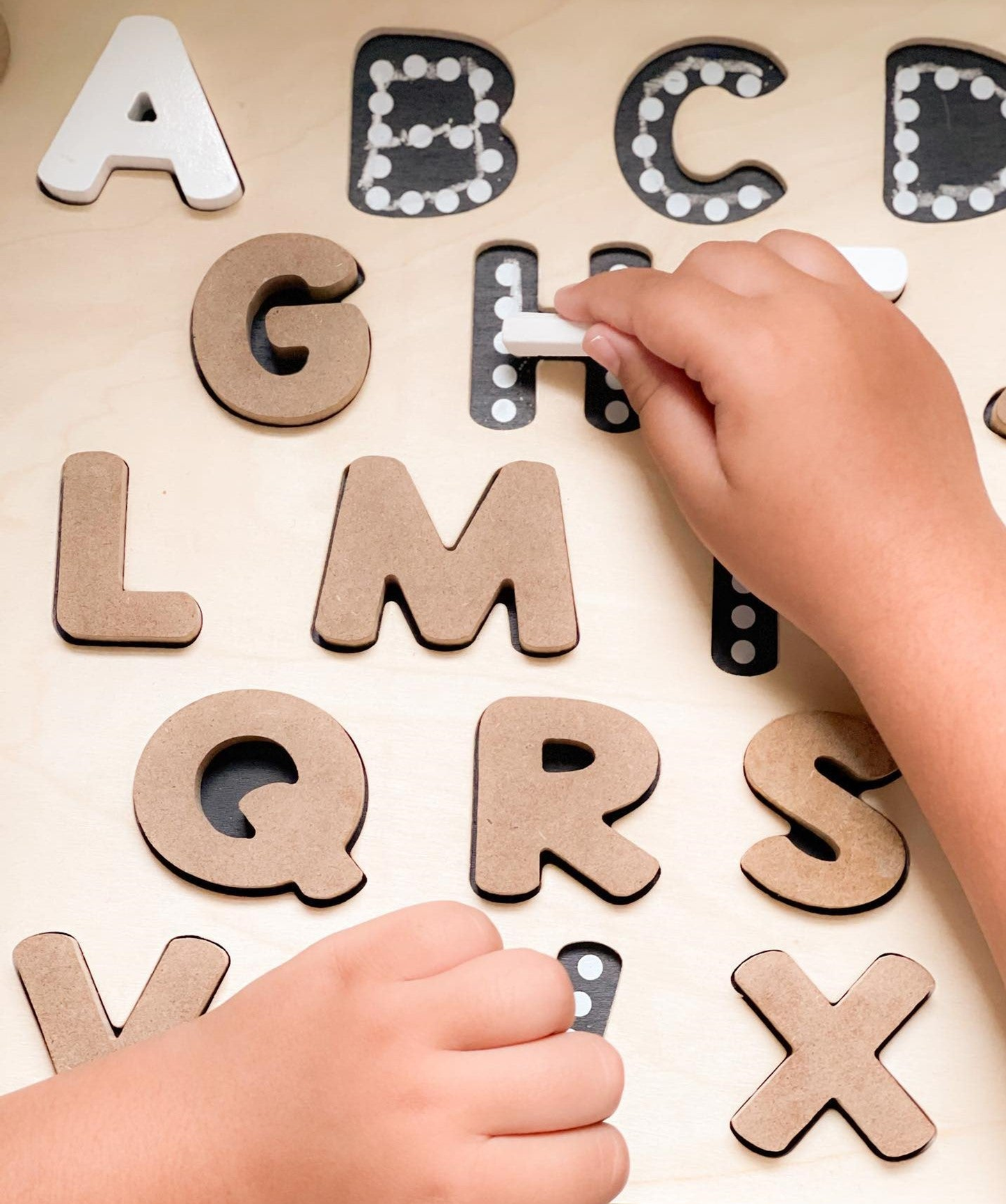 Alphabet Chalkboard Puzzle