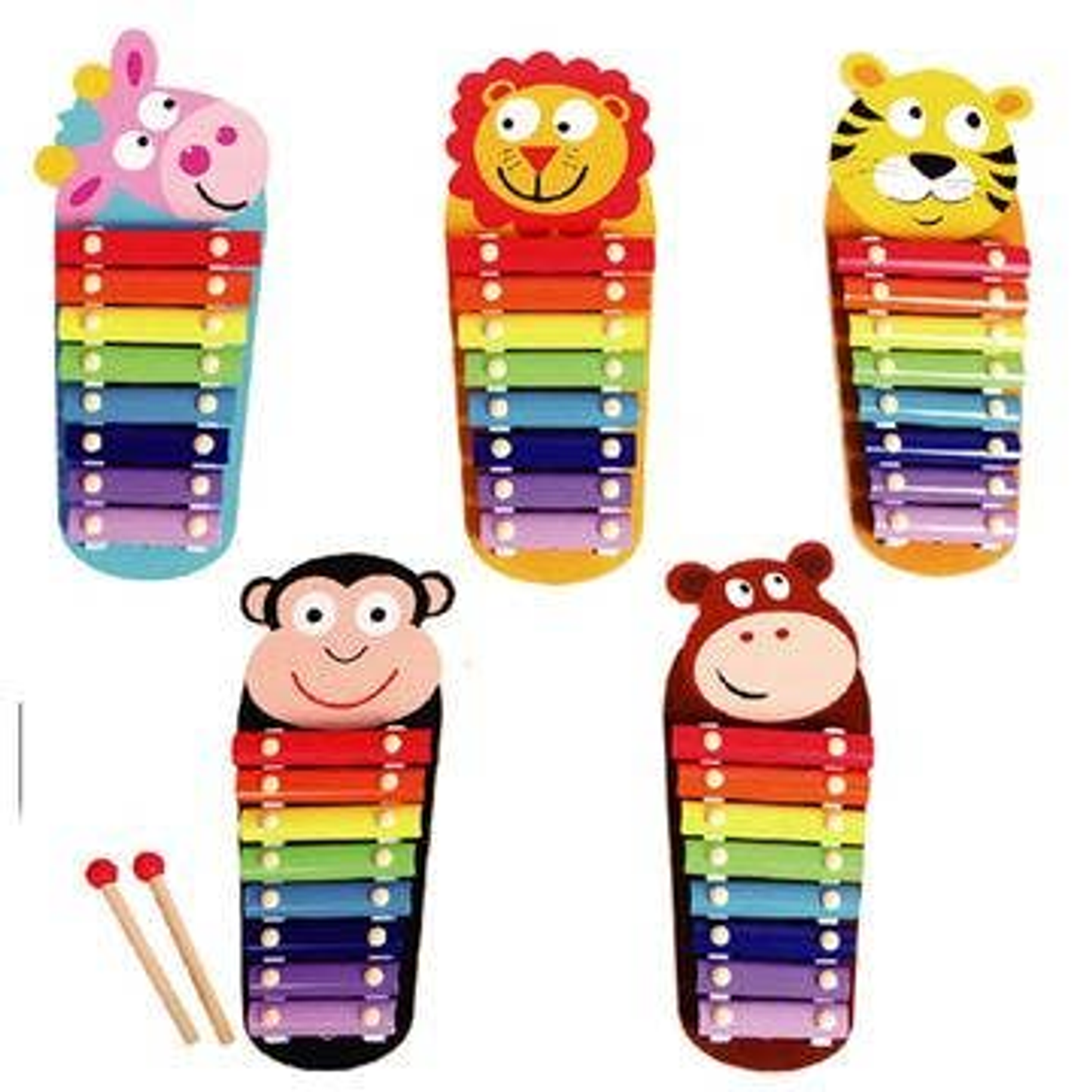 8 Keys Animal Xylophone