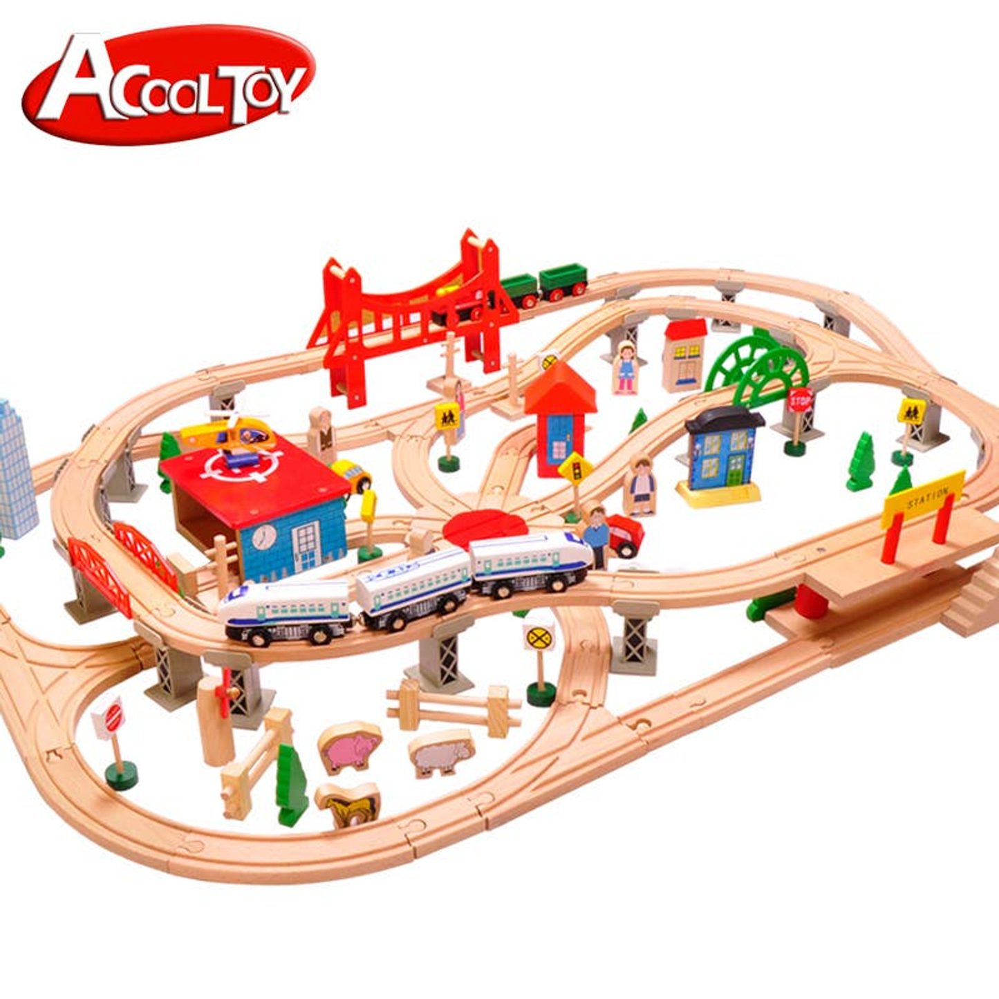 130pcs City Train Set