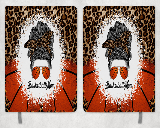 Basketball Mom Leopard Print Printed 8 Inch  A-5 Journal