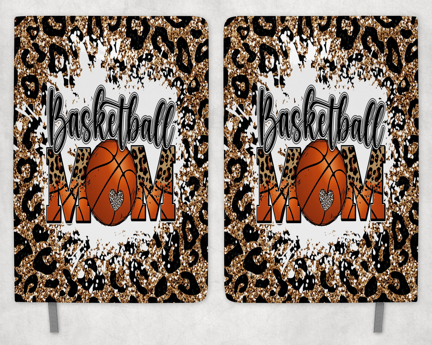 Basketball Mom Leopard Print Printed 8 Inch  A-5 Journal