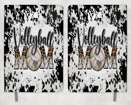 Volleyball Mom Cow Print Printed 8 Inch  A-5 Journal