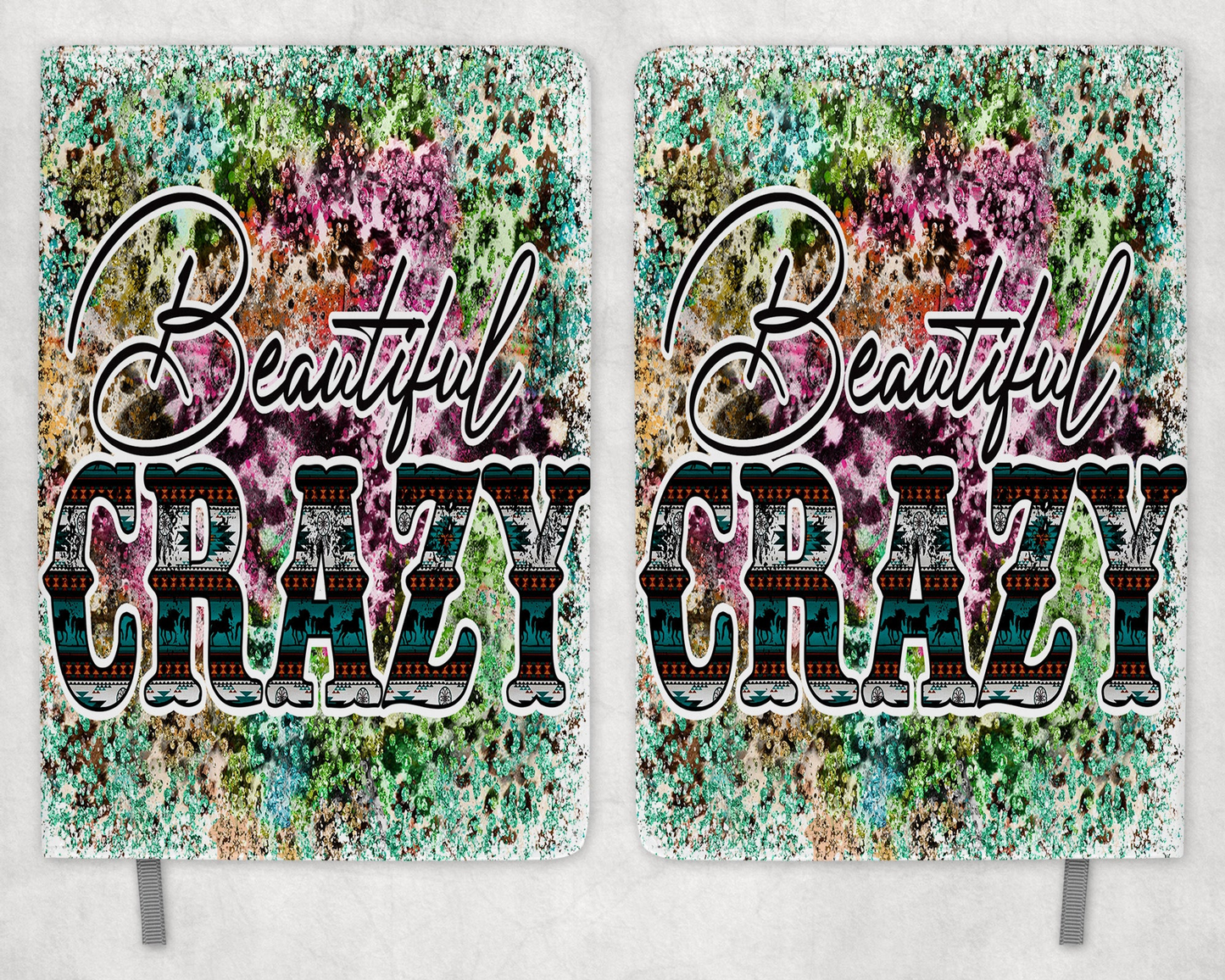 Beautiful Crazy Printed 8 Inch  A-5 Journal