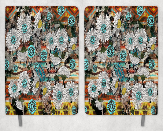 Western Daisies  Printed 8 Inch  A-5 Journal