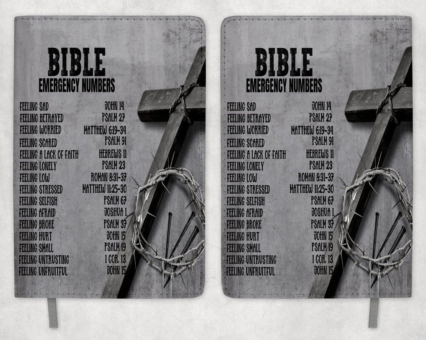 Bible Emergency Numbers Printed 8 Inch  A-5 Journal