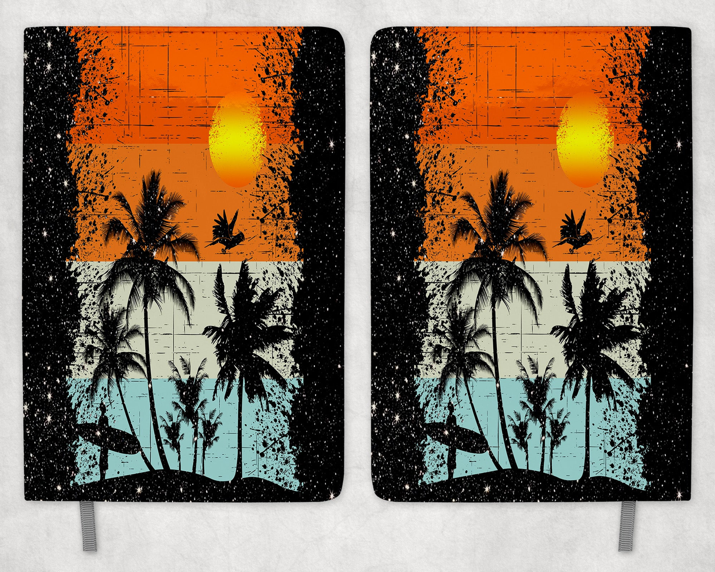 Beach Printed 8 Inch  A-5 Journal