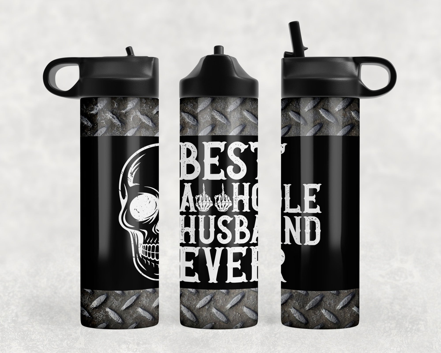 Best Asshole Husband Ever Steel Water Bottle