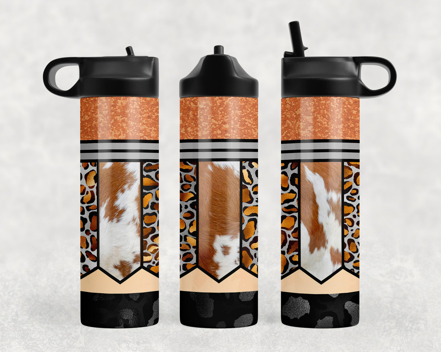 Western Pencil Steel Water Bottle