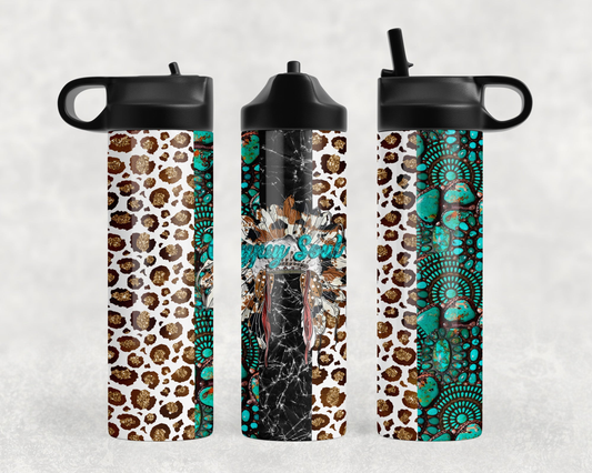 Western Gypsy Soul Steel Water Bottle