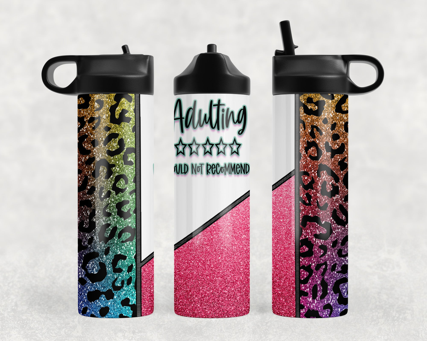 Adulting Steel Water Bottle