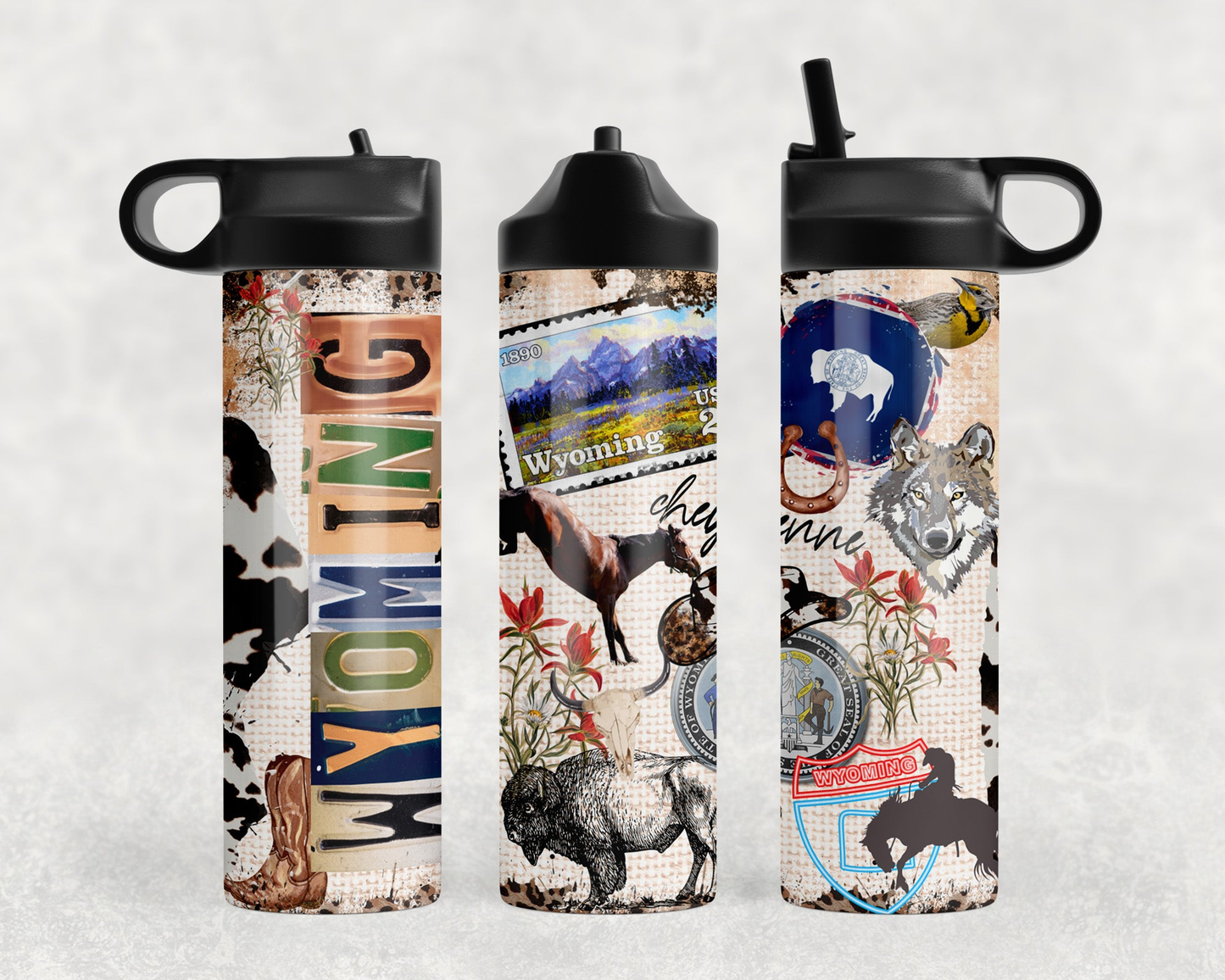 Wyoming Steel Water Bottle