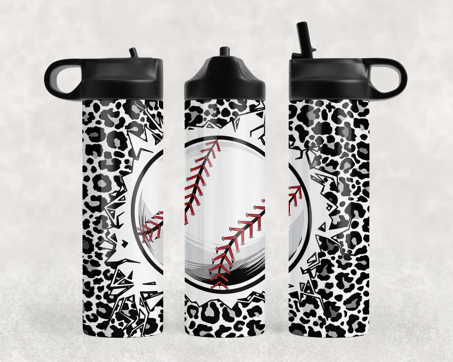 Baseball Steel Water Bottle