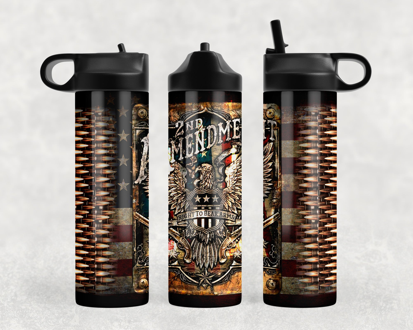 2nd Amendment Steel Water Bottle