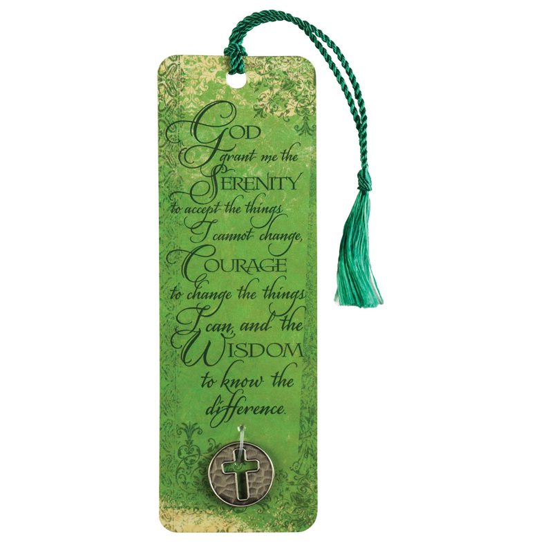 Tassel Coin Bookmark Serenity Prayer