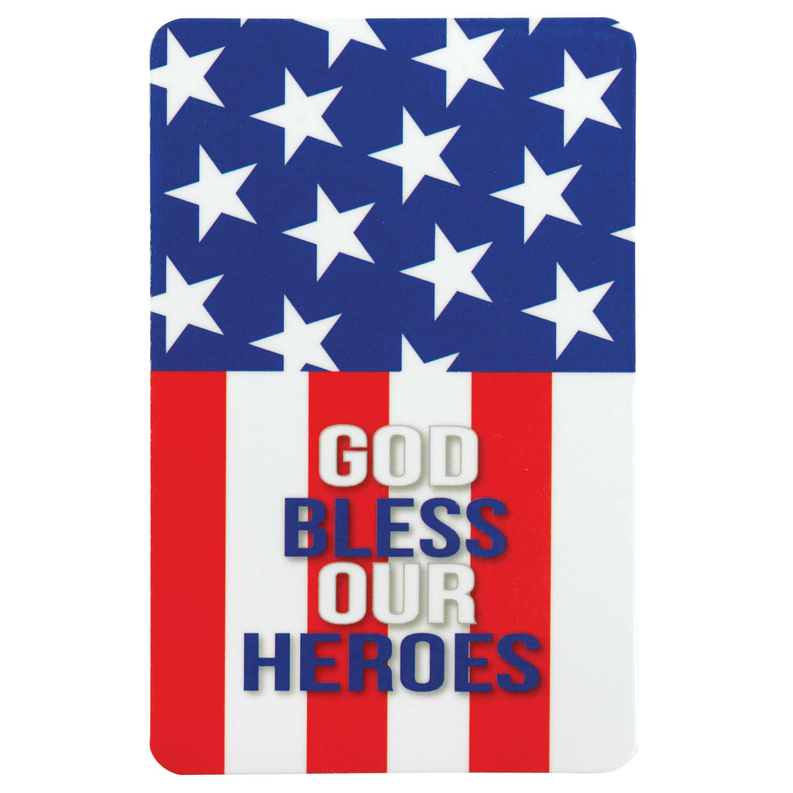 Pocketcard God Bless Our Heroes