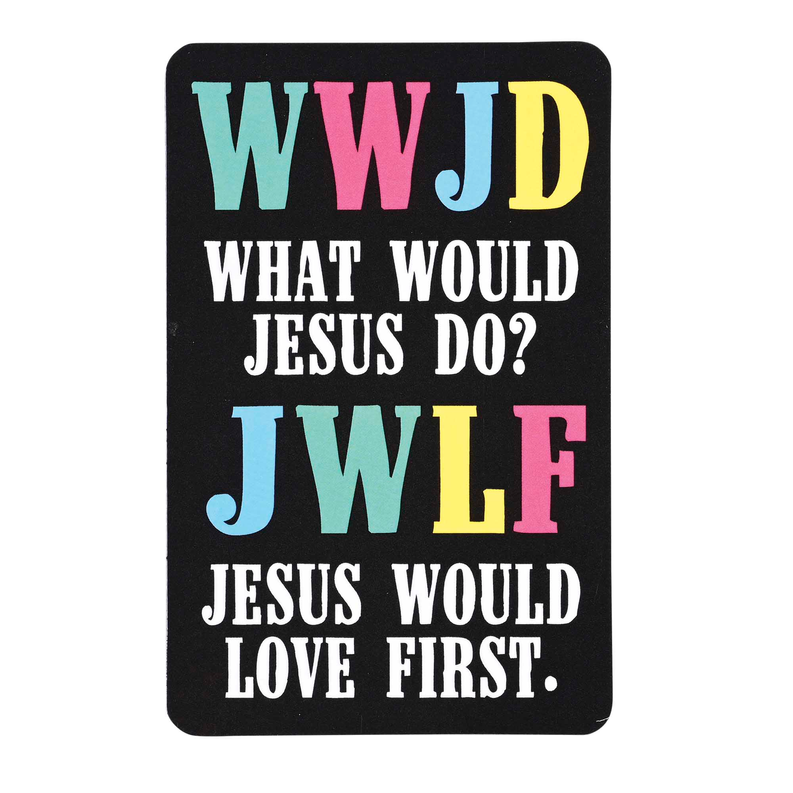 Pocketcard WWJD Jesus Would Love First