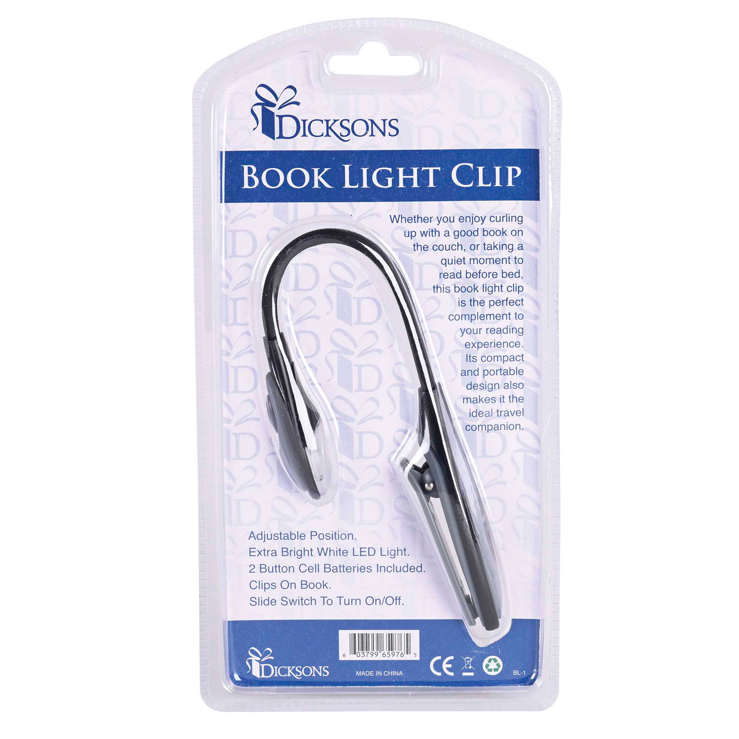 Book Reading Light With Cross 10H