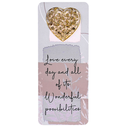 Embellished Bookcard Love Every Day And