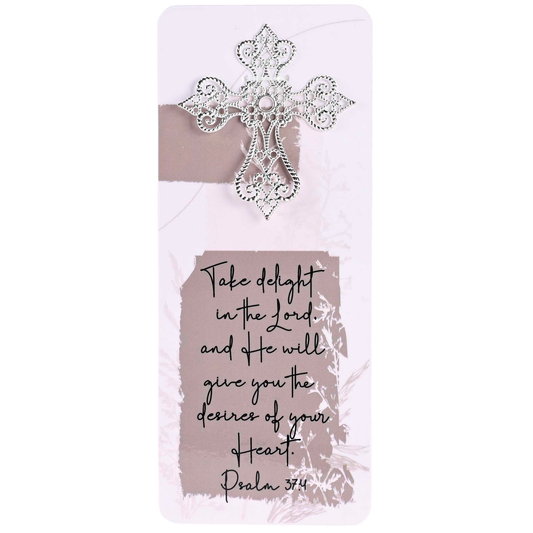 Embellished Bookcard Delight Ps. 37:4