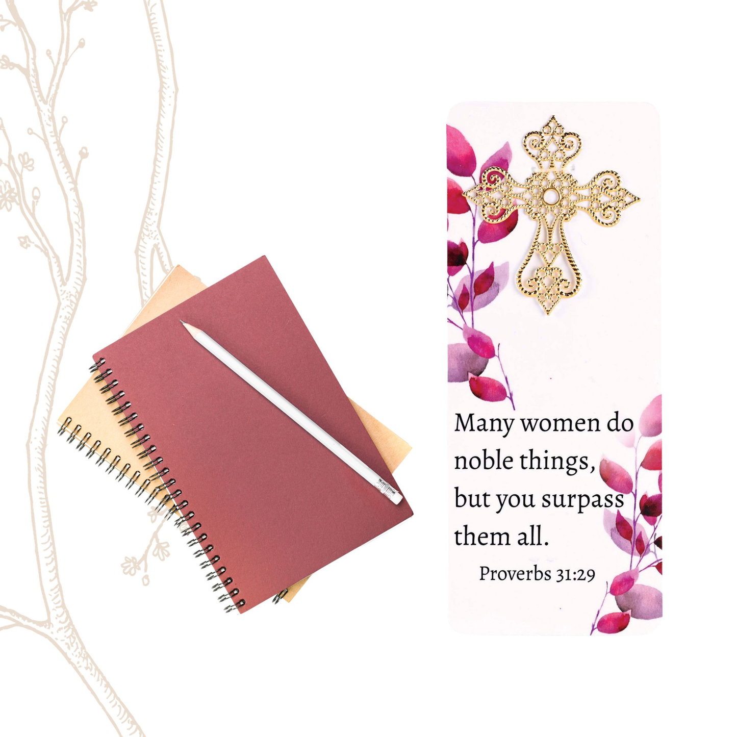 Embellished Bookcard Women Prov. 31:29