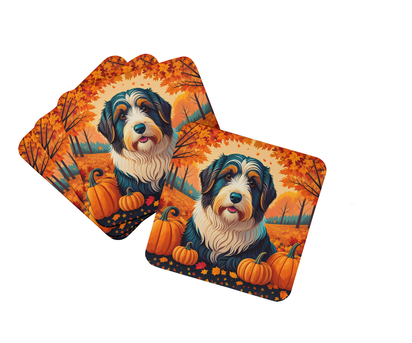 Australian Terrier Terrier Fall Foam Coasters