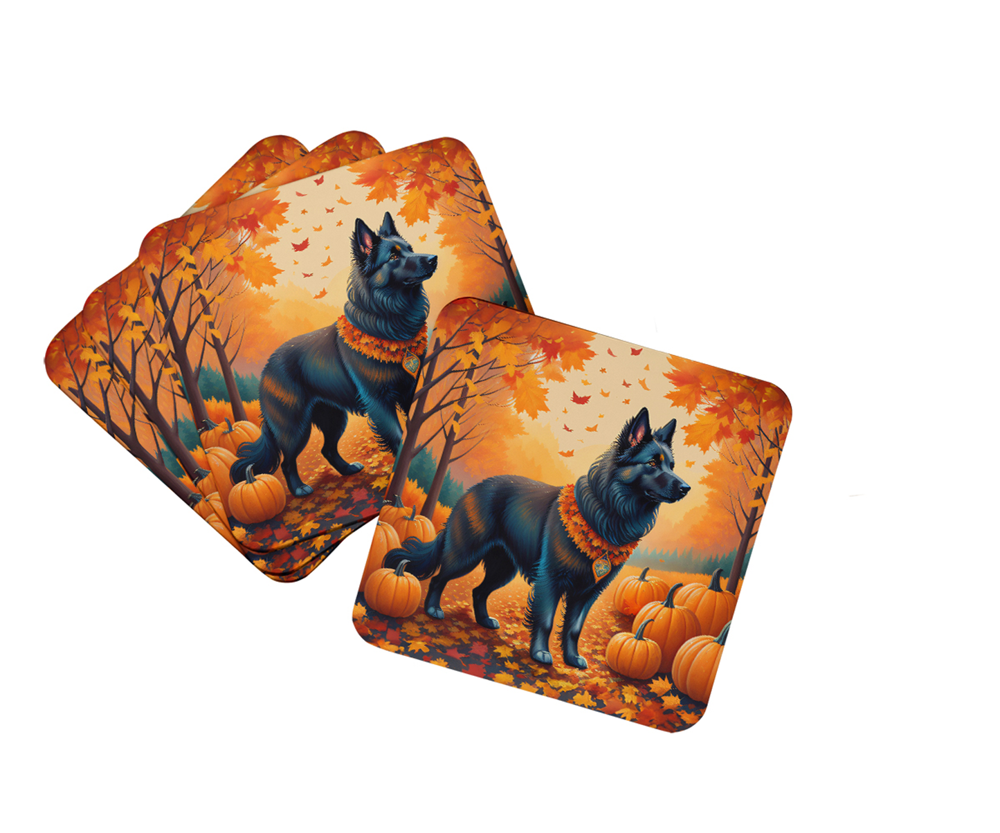 Australian Terrier Terrier Fall Foam Coasters