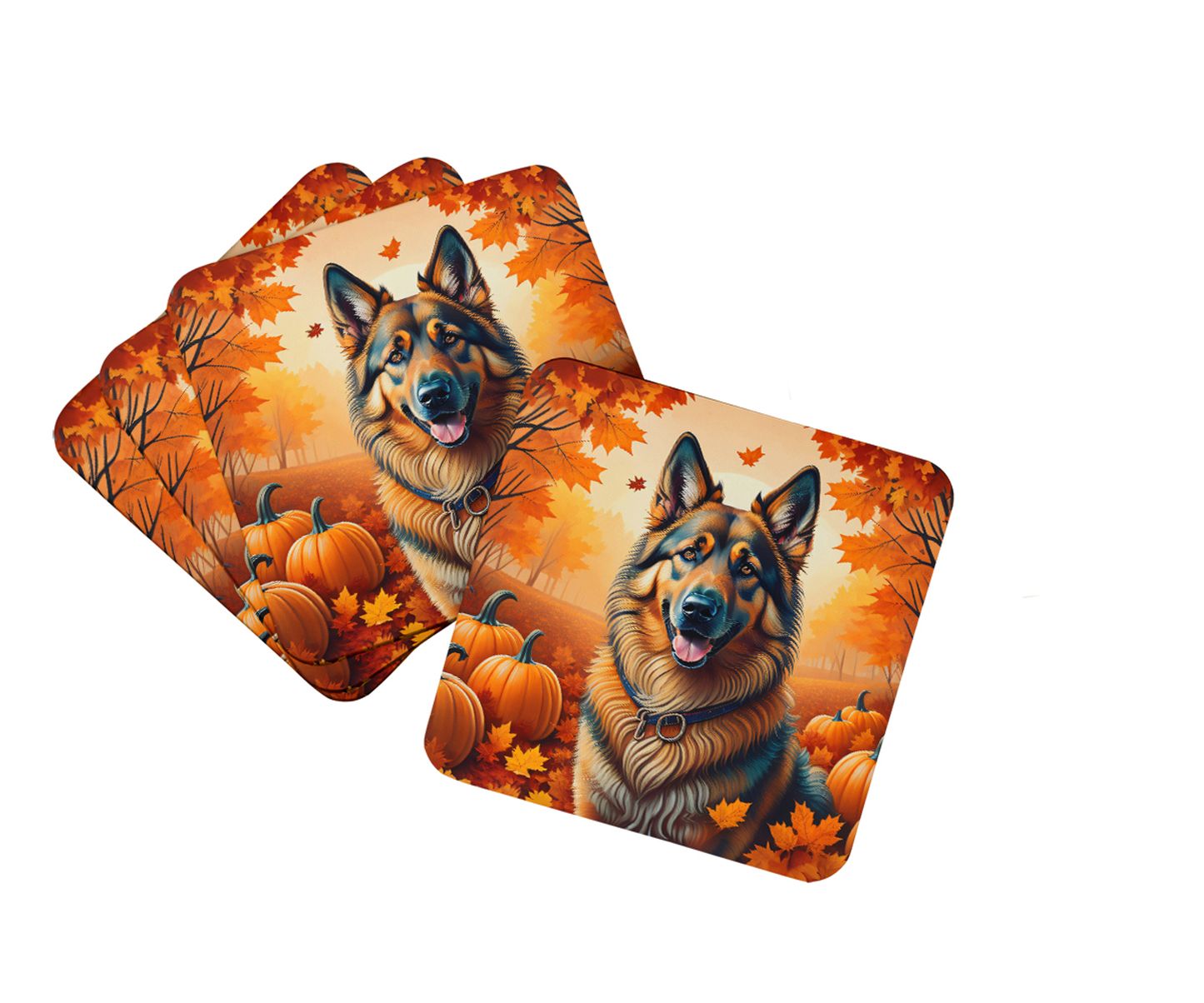 Australian Terrier Terrier Fall Foam Coasters