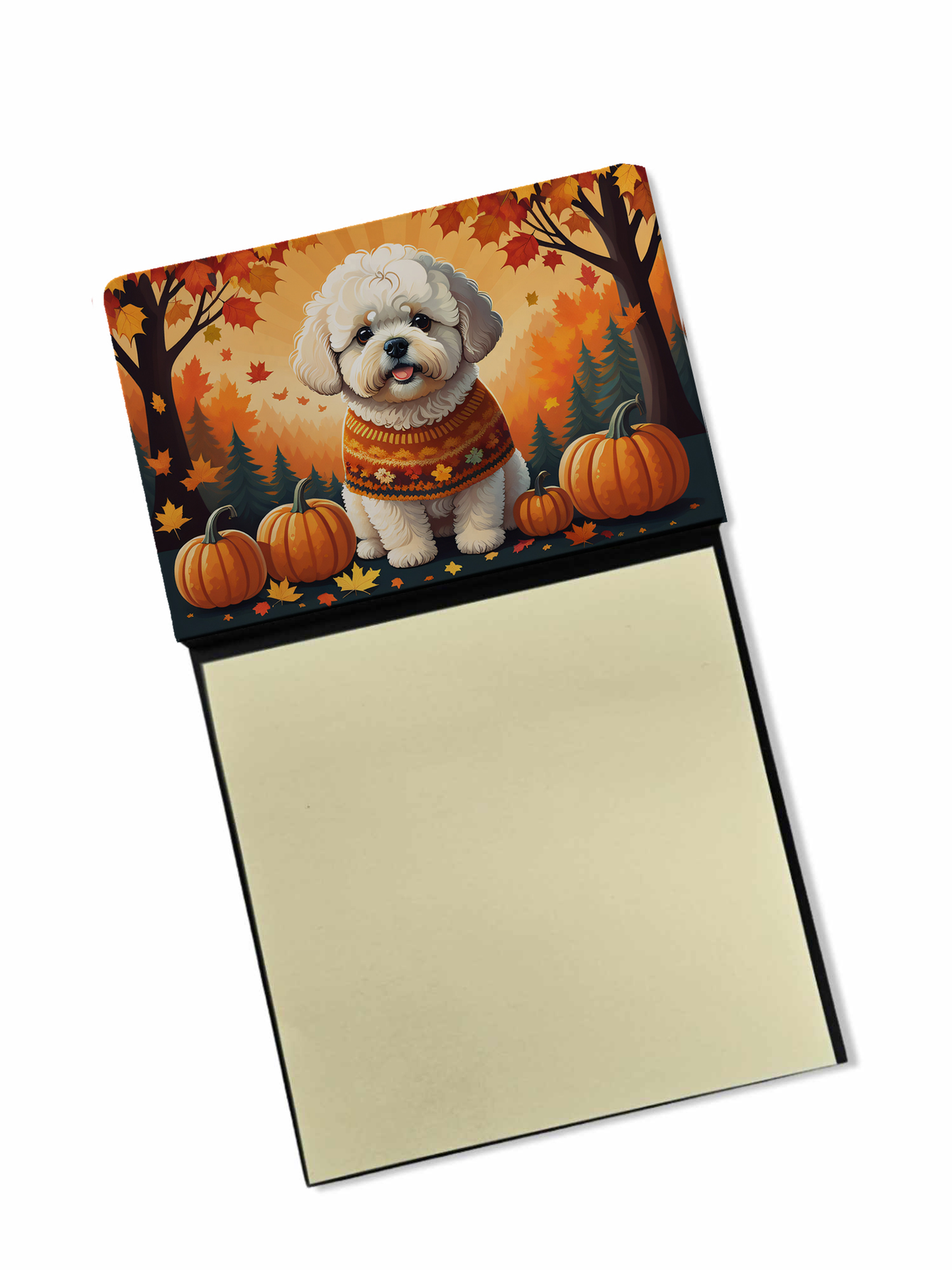 Bichon Frise Fall Foam Coasters