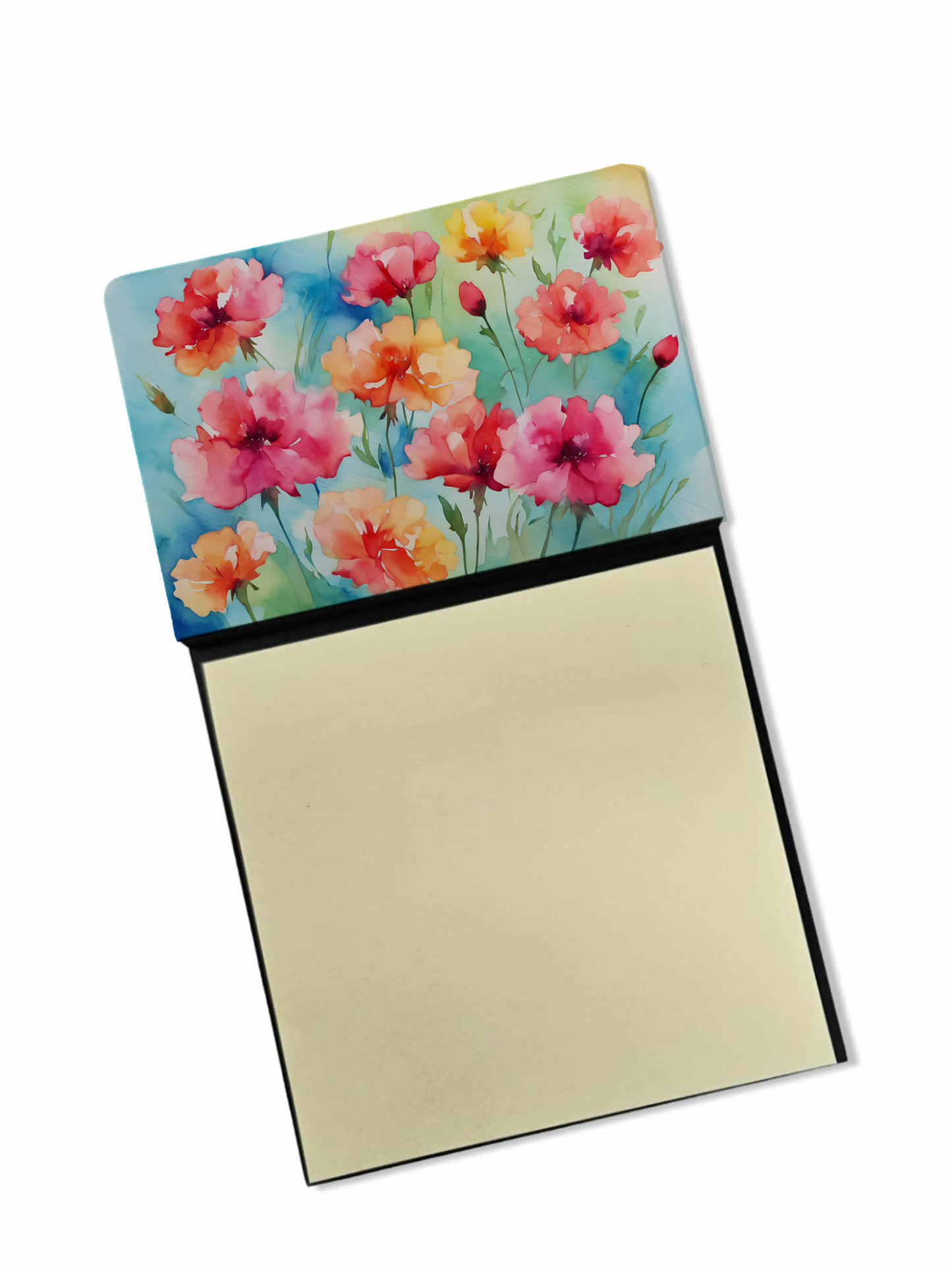 Anemones in Watercolor Sticky Note Holder