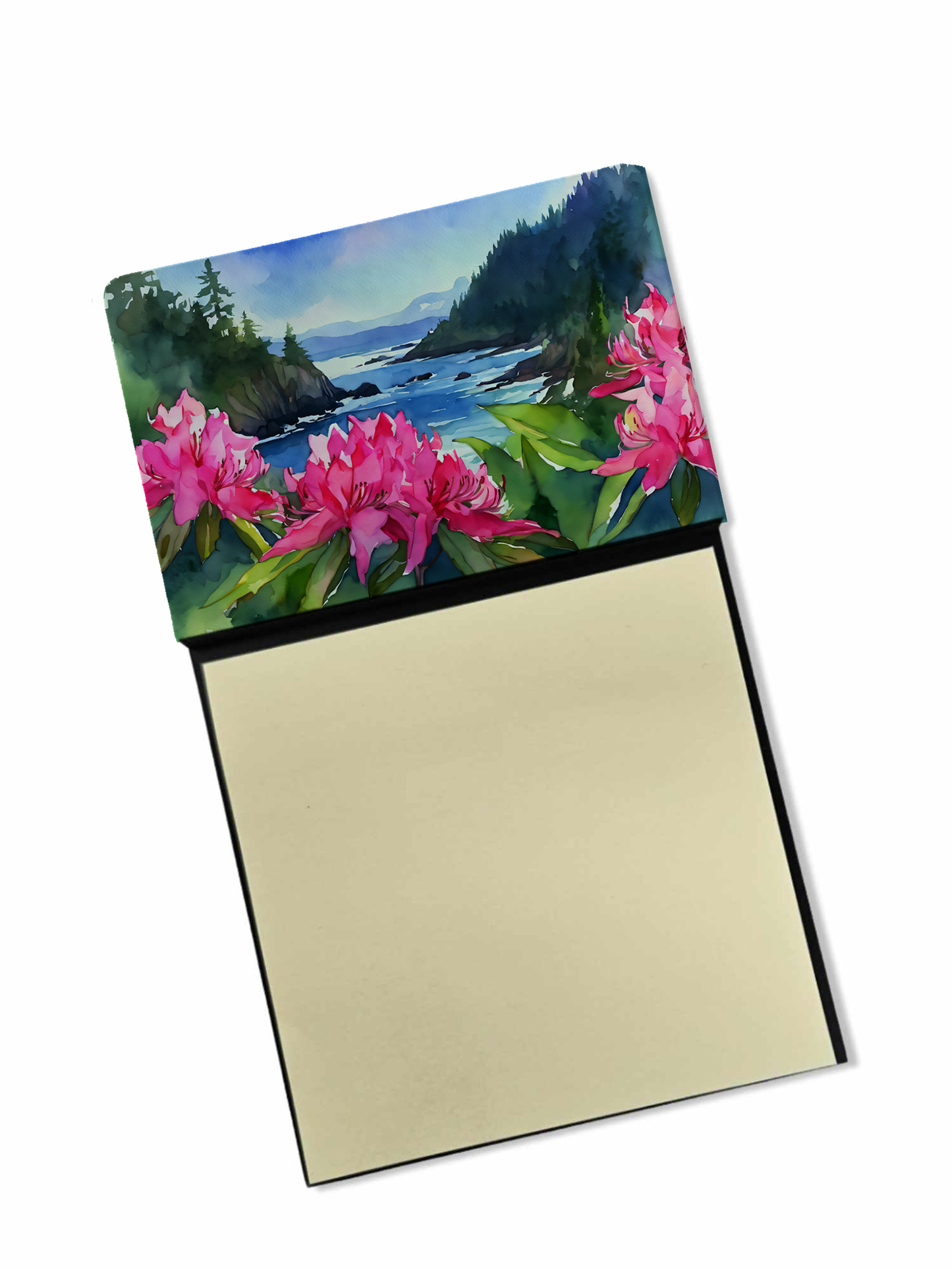 Utah Sego Lilies in Watercolor Sticky Note Holder