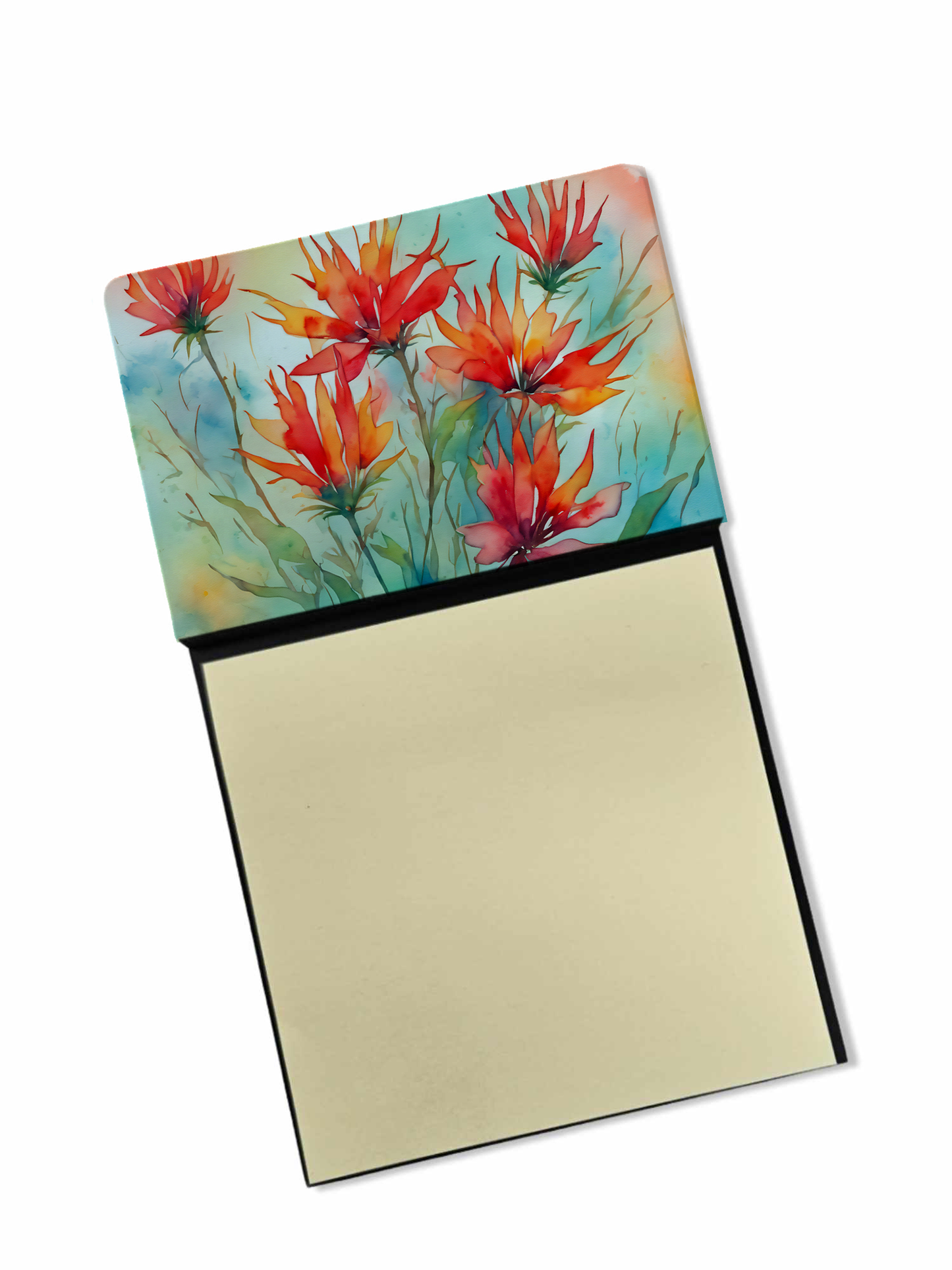 Utah Sego Lilies in Watercolor Sticky Note Holder